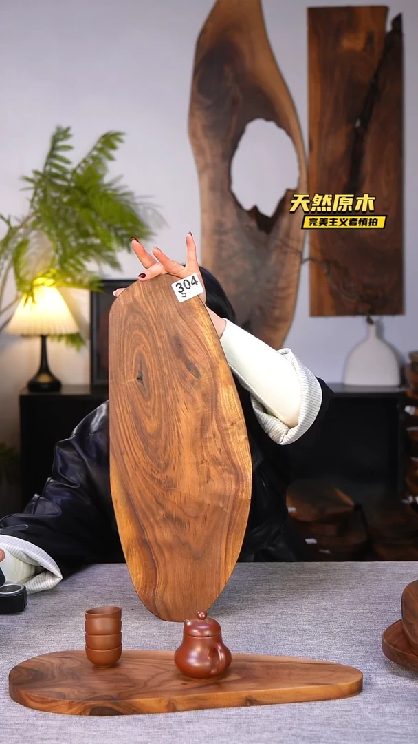 木北美黑胡桃原木.干裂疤结不属于商品质量问题完美主义者慎拍