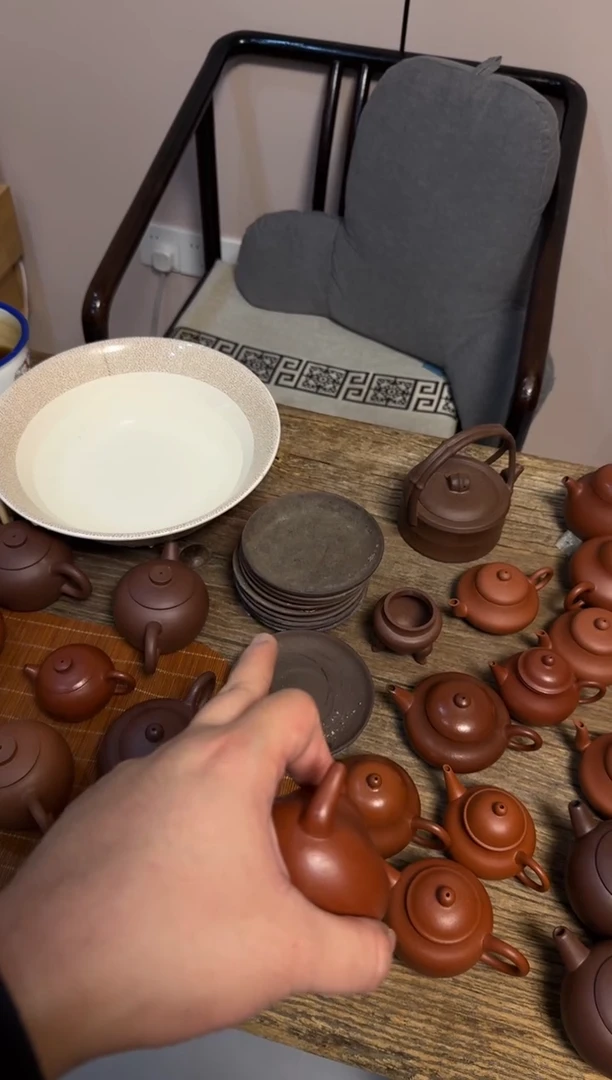 茶壶紫砂溢**米紫泥盘子一个