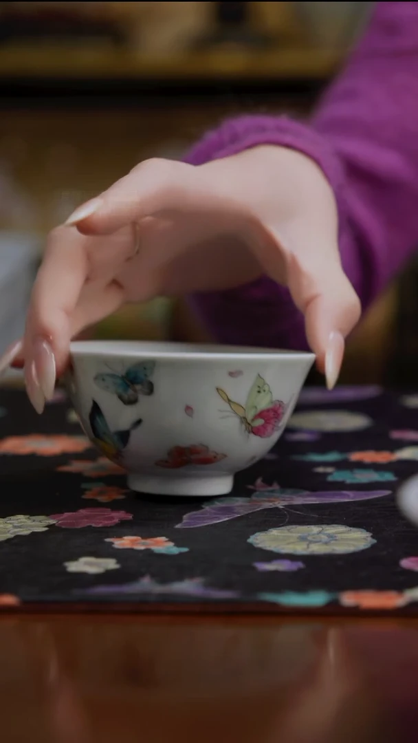 杯景德镇陶瓷杯碗柴烧多人