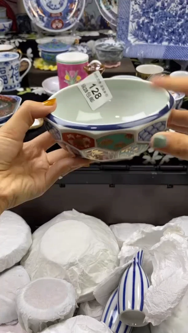 瓷片幽**鱼瓷色工艺品品品品128