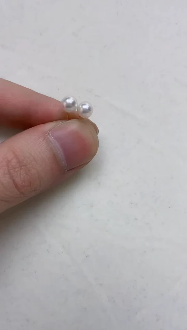 18K金镶嵌耳饰海水珍珠