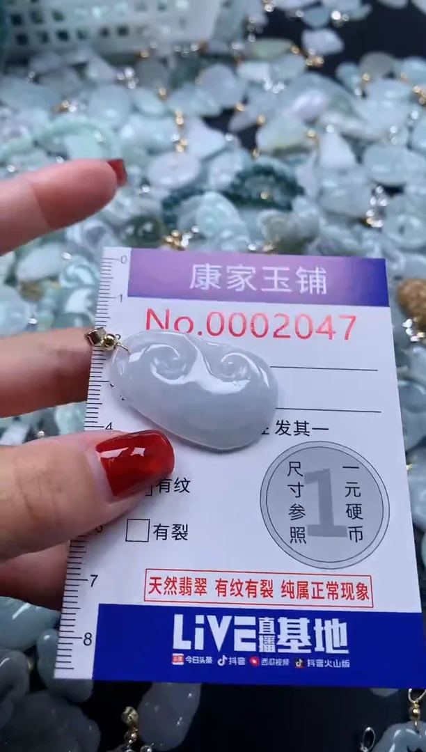 翡翠未镶嵌吊坠(不含链)2047