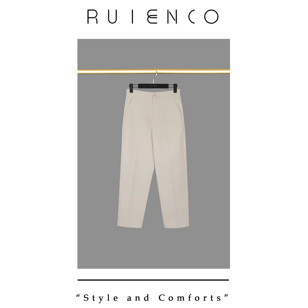 我是摩羯 极简主义 日本帝人集团舒柔特休闲舒适春夏直筒九分裤