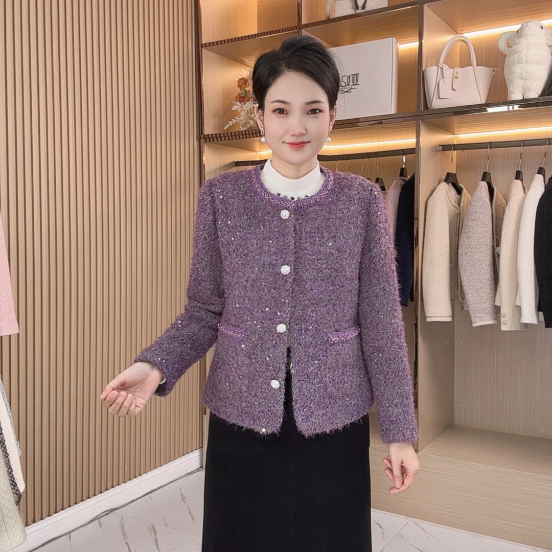 上衣小香风气质小个子法式秋冬女装显瘦时尚减龄秋季长袖时尚