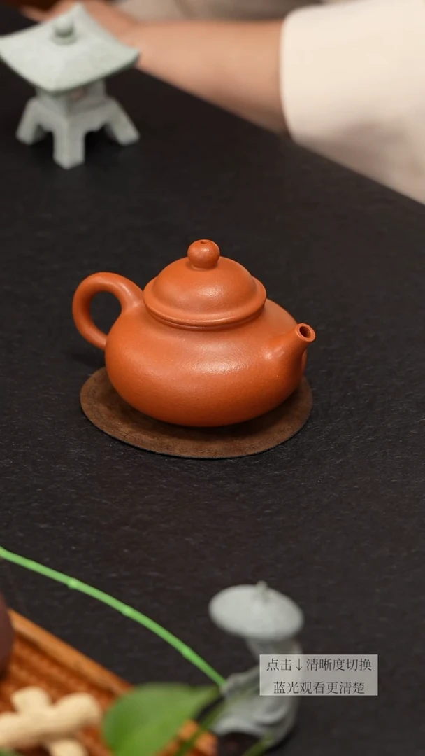 茶壶紫砂降坡泥掇球壶精工半手
