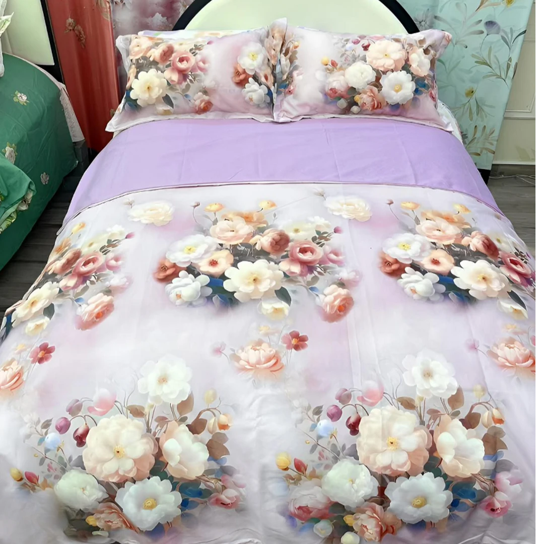 【锦瑟】数码2米*2.3米双人被套 高支高密 透气