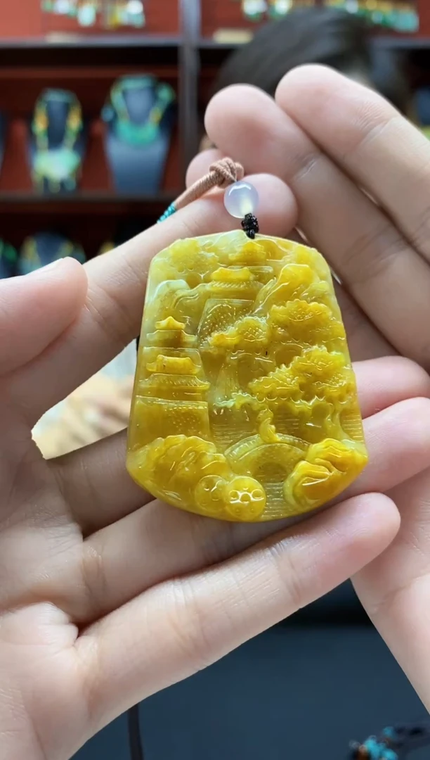 颈饰未镶嵌翡翠吊坠