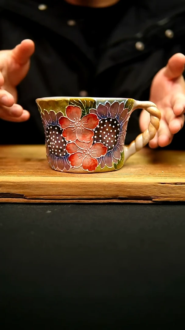 @@陶园瓷舍@@纯手工手绘@高温釉下彩