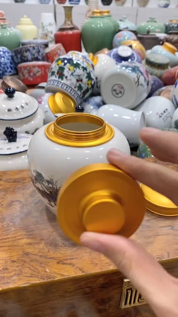 摆件陶茶叶罐密封罐储存罐