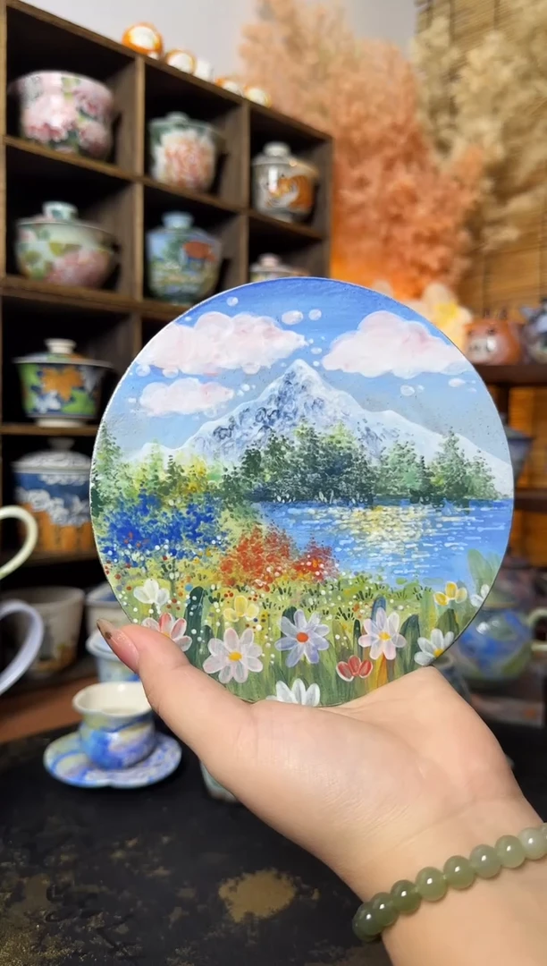 石一雪山阿勒泰马克杯碟