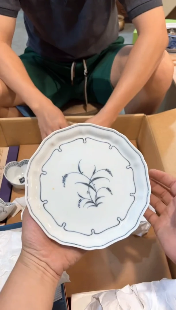 C3004中古瓷器 茶器周边/5片