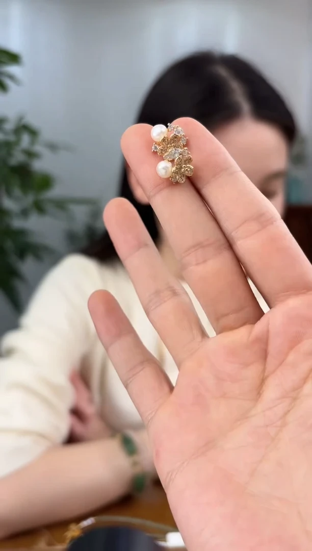 未镶嵌耳饰淡水珍珠芳菲【耳钉】