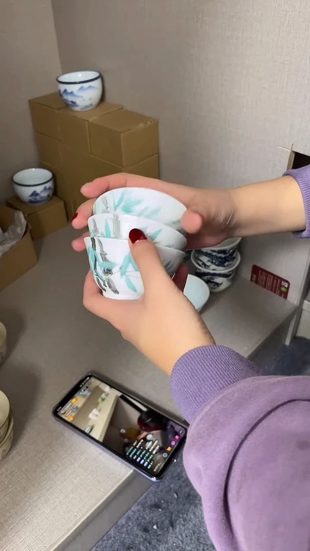 景德镇高温瓷墨竹