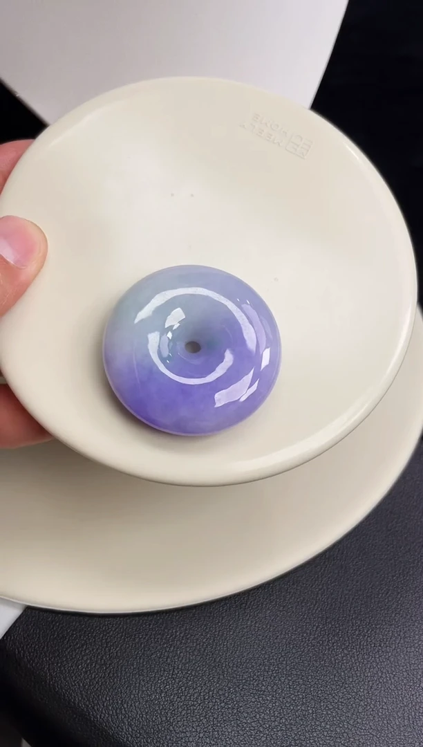 颈饰未镶嵌翡翠【43】平安扣 尺寸 41.3   10.9mm