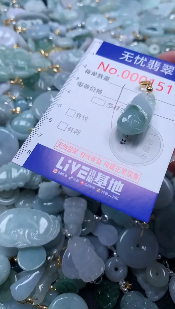 翡翠未镶嵌吊坠(不含链)1517