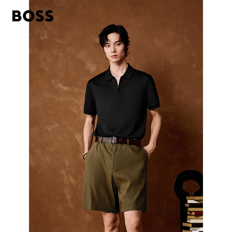 【吸湿速干】BOSS博斯25夏季新款Performance泡泡纱Polo衫50537494
