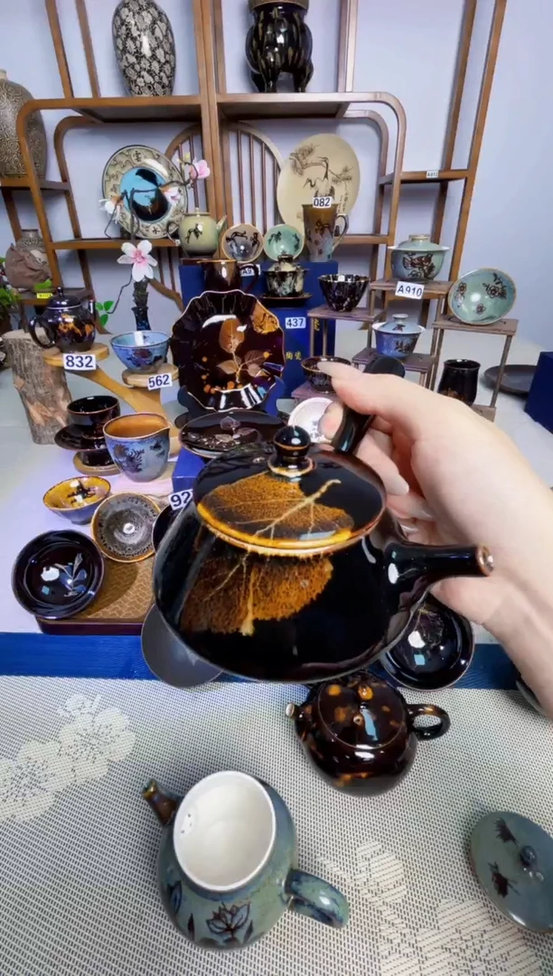 【侧把壶】非遗大师手工高温瓷特价款
