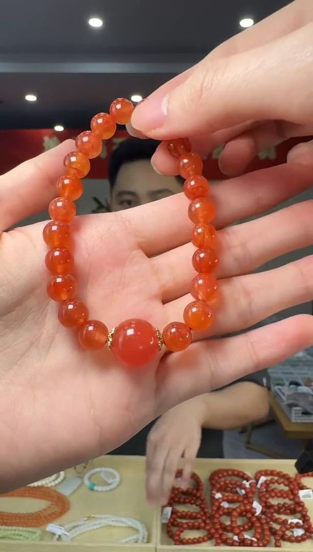 未镶嵌手串南红玛瑙手串设计款