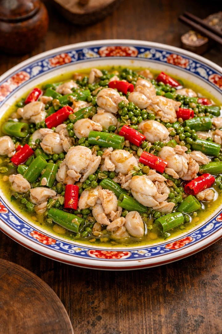 【非遗名菜】【顺丰包邮】重庆特产尖椒牛蛙（青花椒口味）江湖菜双椒蛙