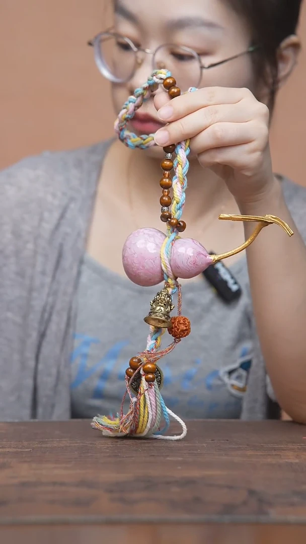 917号-----藏绳铃铛小葫芦挂件