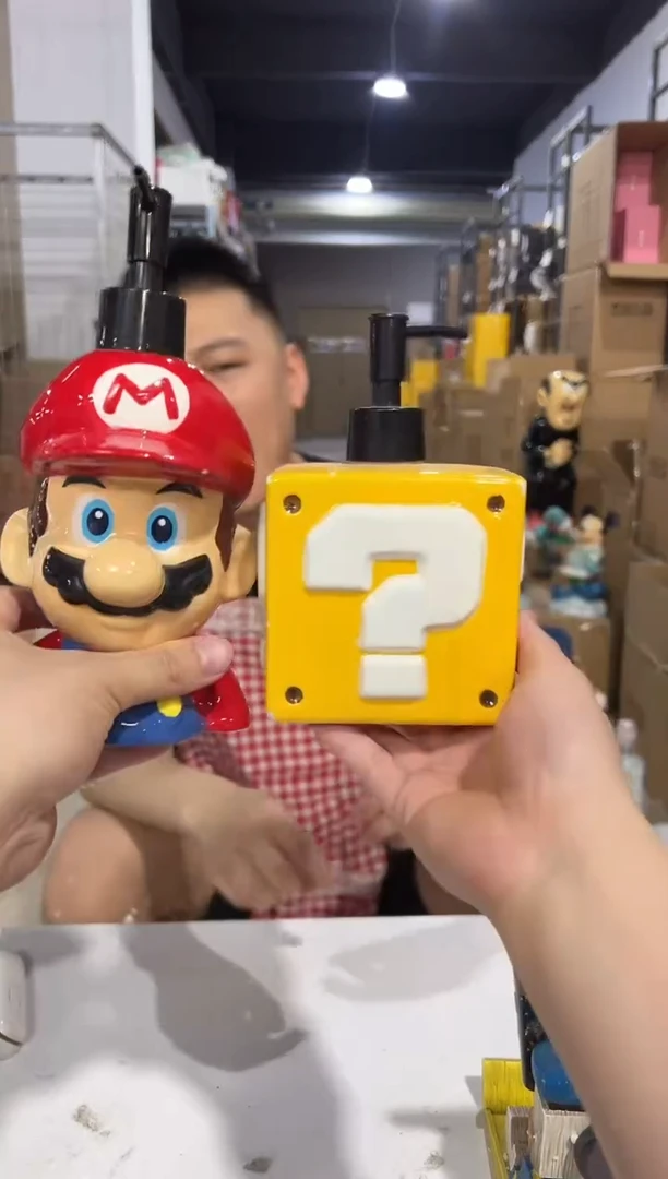 瓷片b款马里奥按压瓶加问号按压瓶