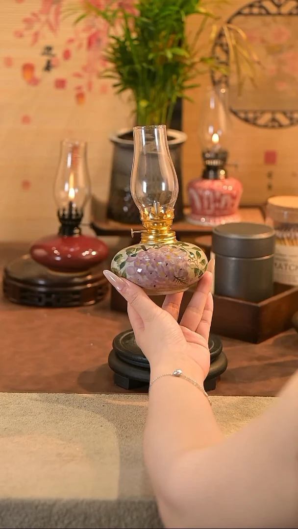 景德镇陶瓷油灯摆件