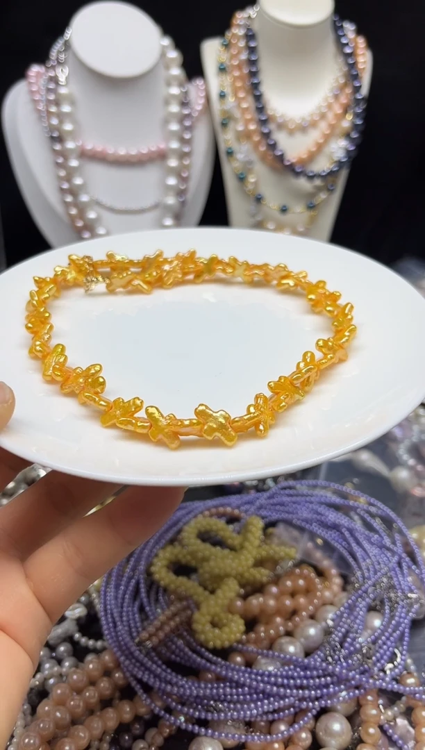 淡水珍珠未镶嵌颈饰多人