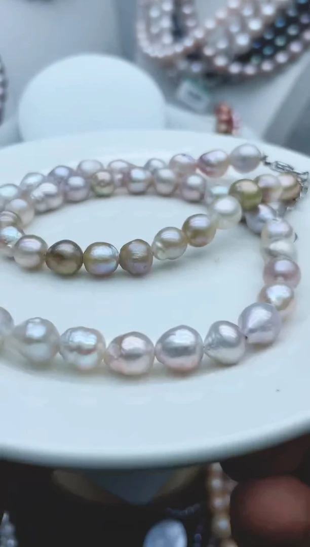 【闪购商品】淡水珍珠颈饰钛钢1
