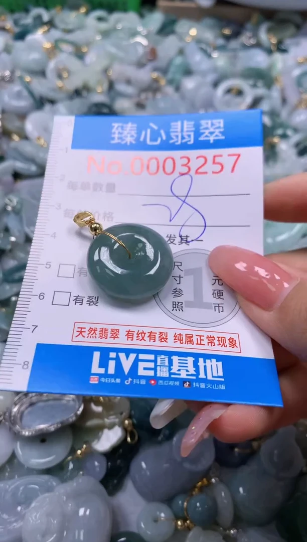 翡翠未镶嵌颈饰3257