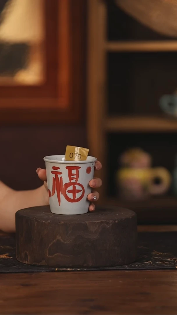 陶瓷景德镇高温釉下手绘陶瓷075