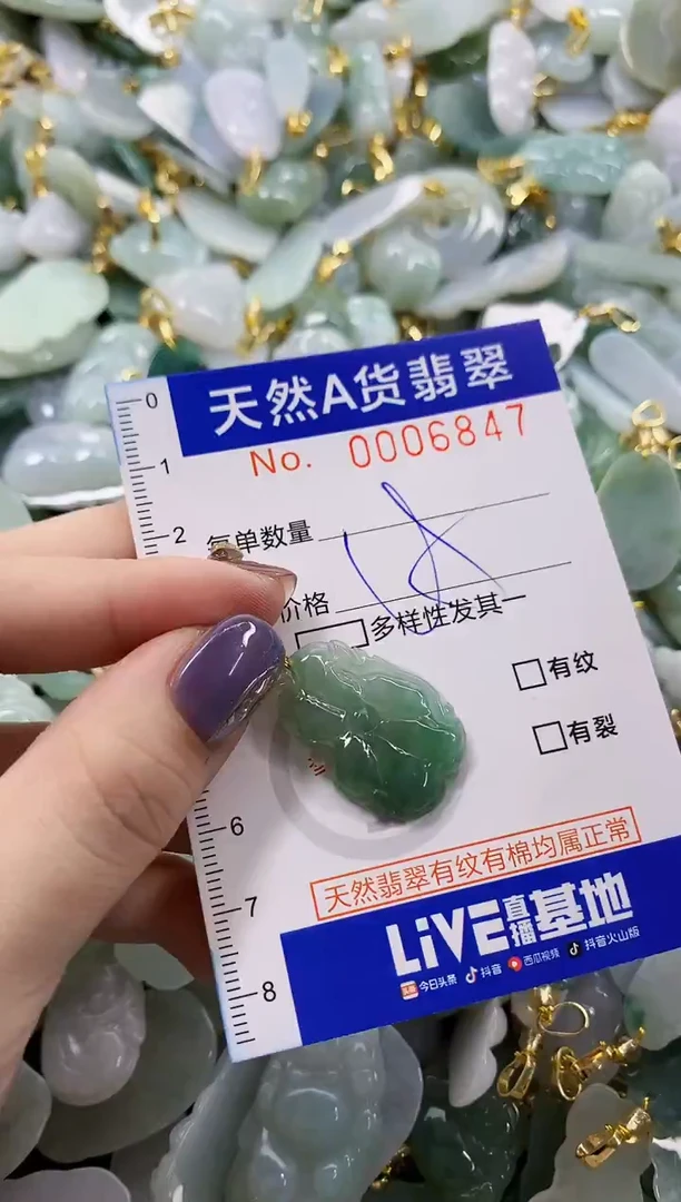 颈饰未镶嵌翡翠天然A货翡翠