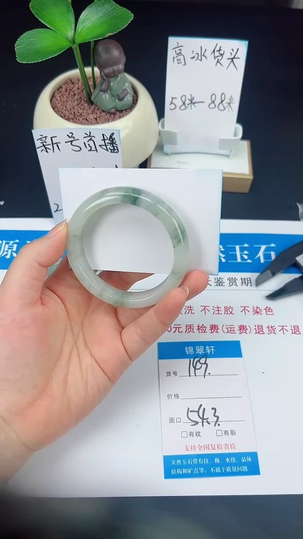 未镶嵌手镯石英质玉149-54/55