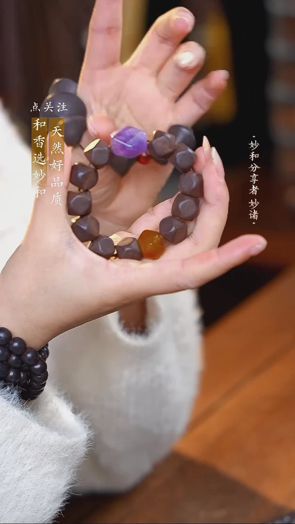 泥塑次第花开唐八棱单圈设计款手串1.6左右（12颗）