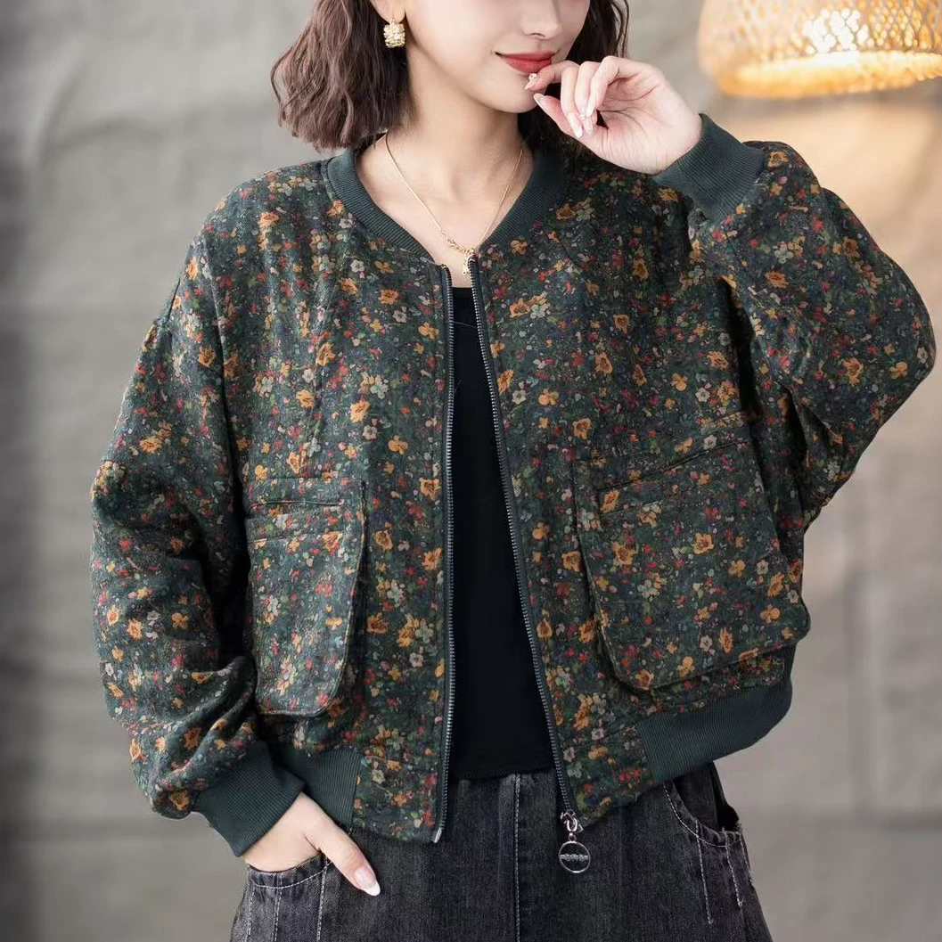 8771春季新款休闲减龄气质显瘦长袖外套