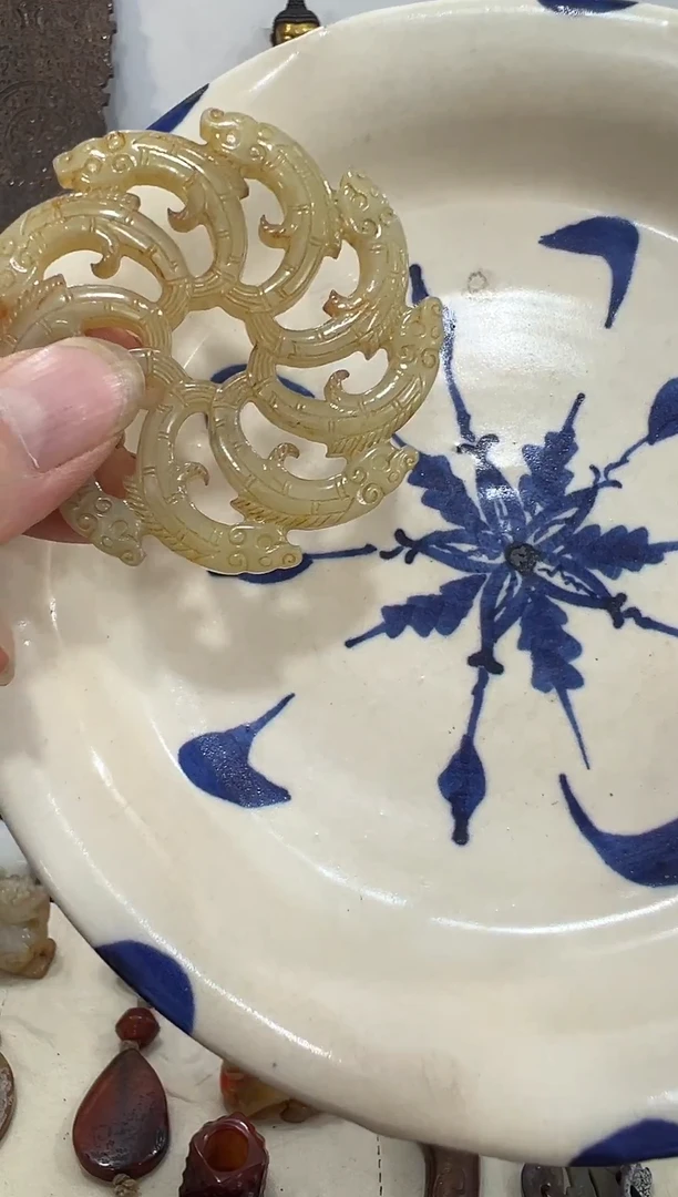 瓷片手工，手绘，陶瓷