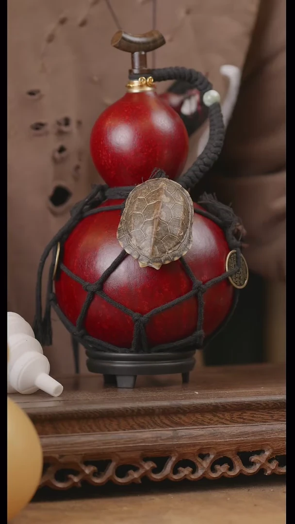 【闪购商品】254号精品天然大漆工艺防渗内胆酒葫芦~