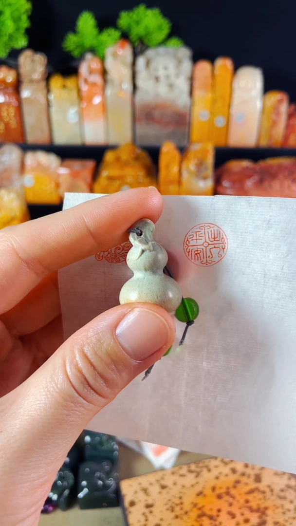 【闪购商品】青田石印石手工篆刻《出入平安》