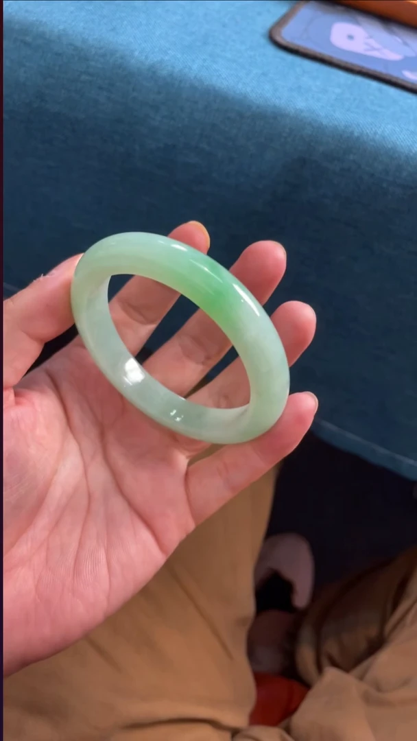 未镶嵌手镯定制翡翠6666号59.6圈