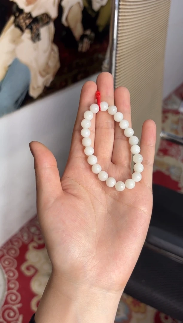 【闪购商品】和田玉手串未镶嵌于田微色差卡8