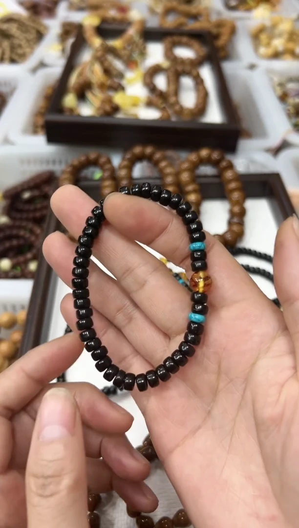 琥珀吊坠(赠链)未镶嵌  琥珀圆珠diy 椰蒂 卡6mm 设计款 单圈