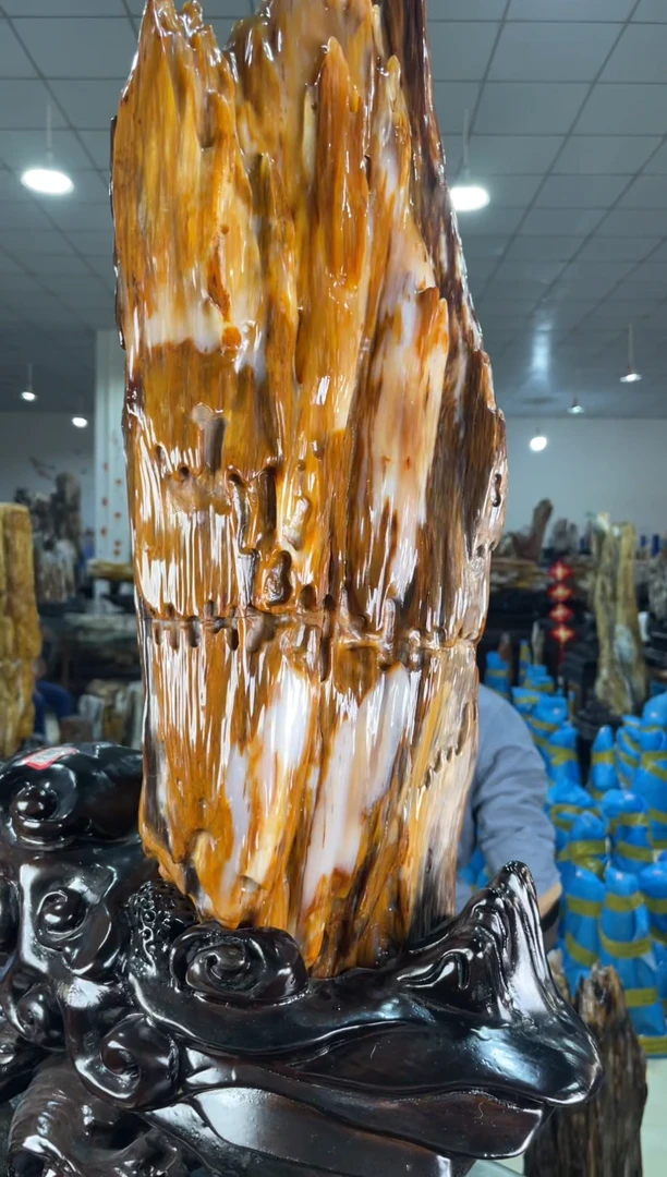 【闪购商品】硅化玉摆件未镶嵌43
