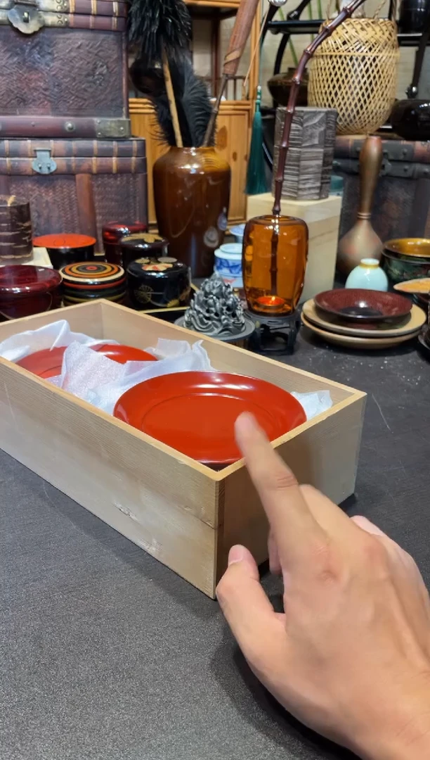杯垫五片 大漆漆器大漆漆器大漆漆器