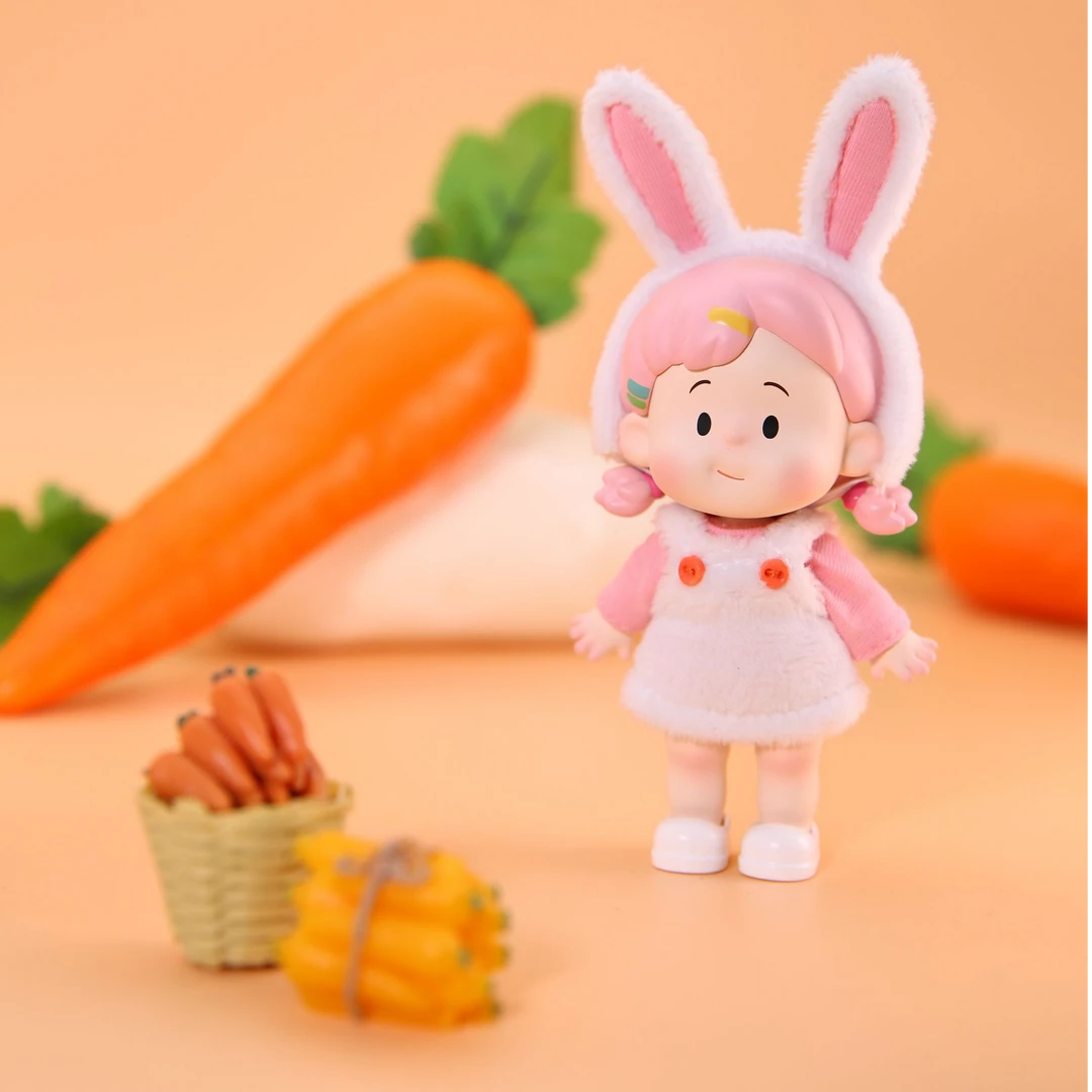 放肆生长百变小花卷-小兔吊卡