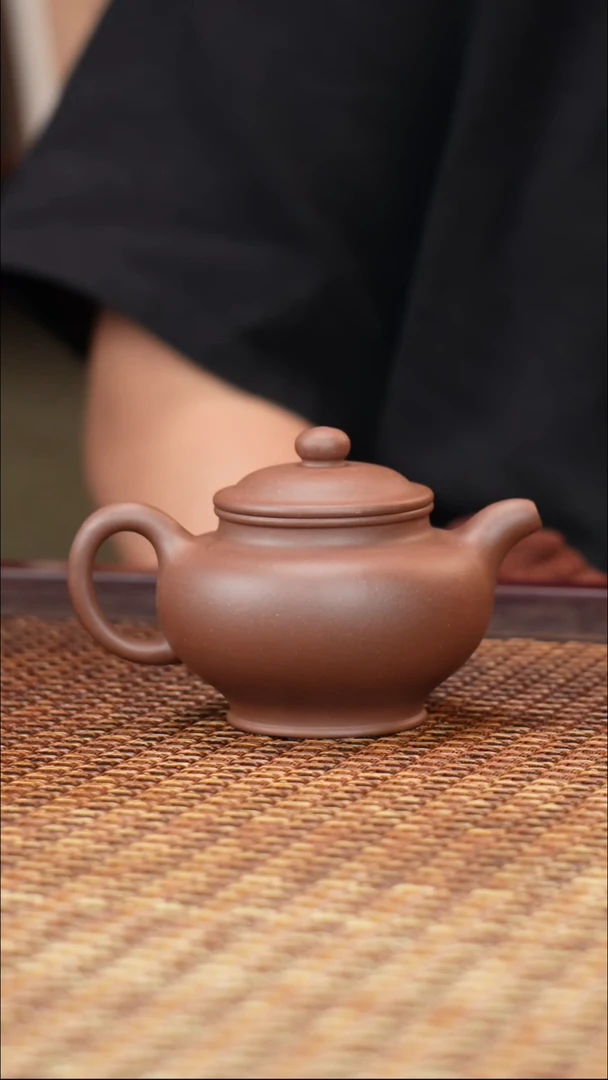 茶壶紫砂汀禾紫砂羊角山紫泥掇只