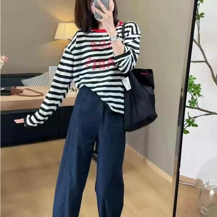 3045番外撞色条纹薄款微透冰丝防晒衣女2025夏慵懒宽松时尚百搭