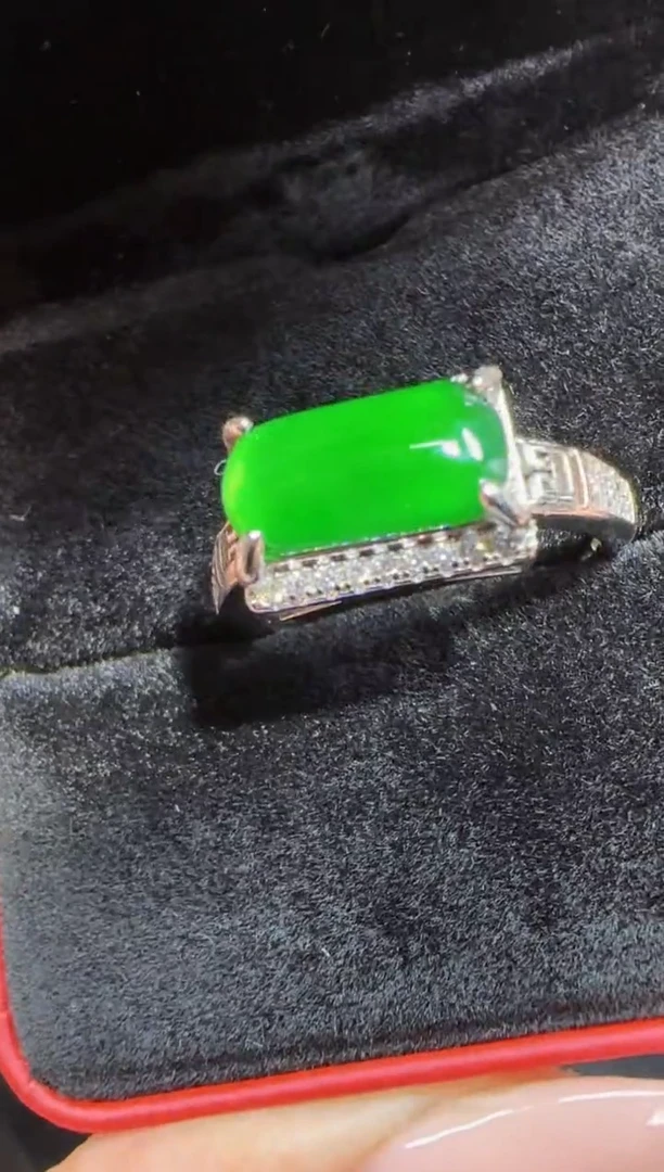 未镶嵌定制翡翠翡翠戒指273