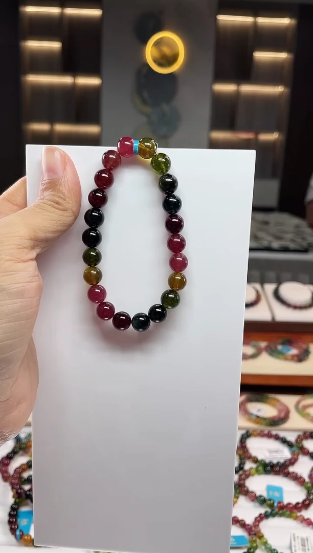 单圈手串未镶嵌碧玺（多样性发一条）Q