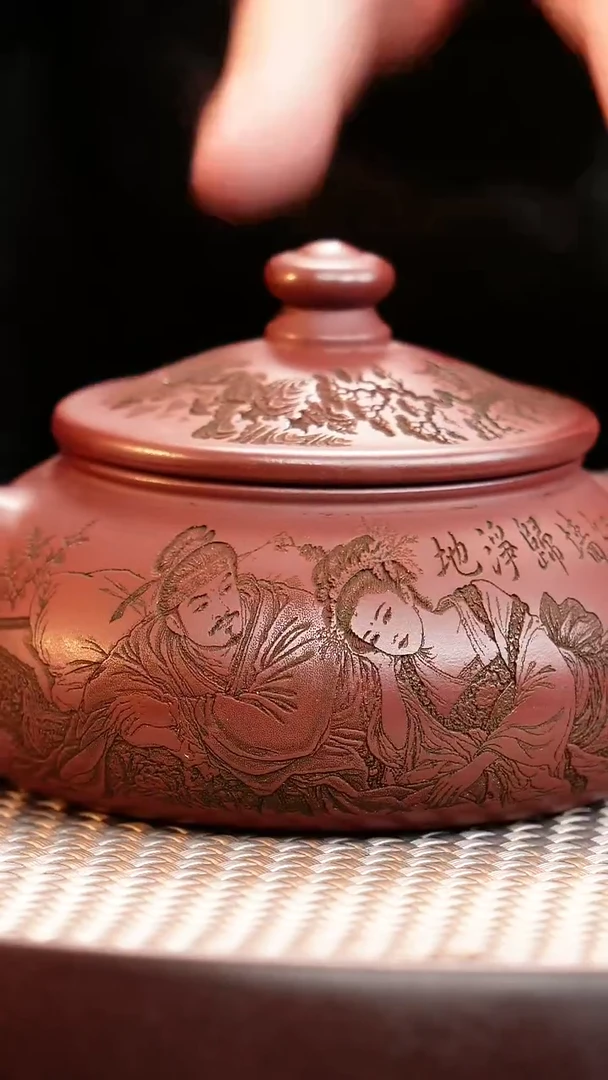 茶壶紫砂宜兴紫砂壶长安寒江h27038