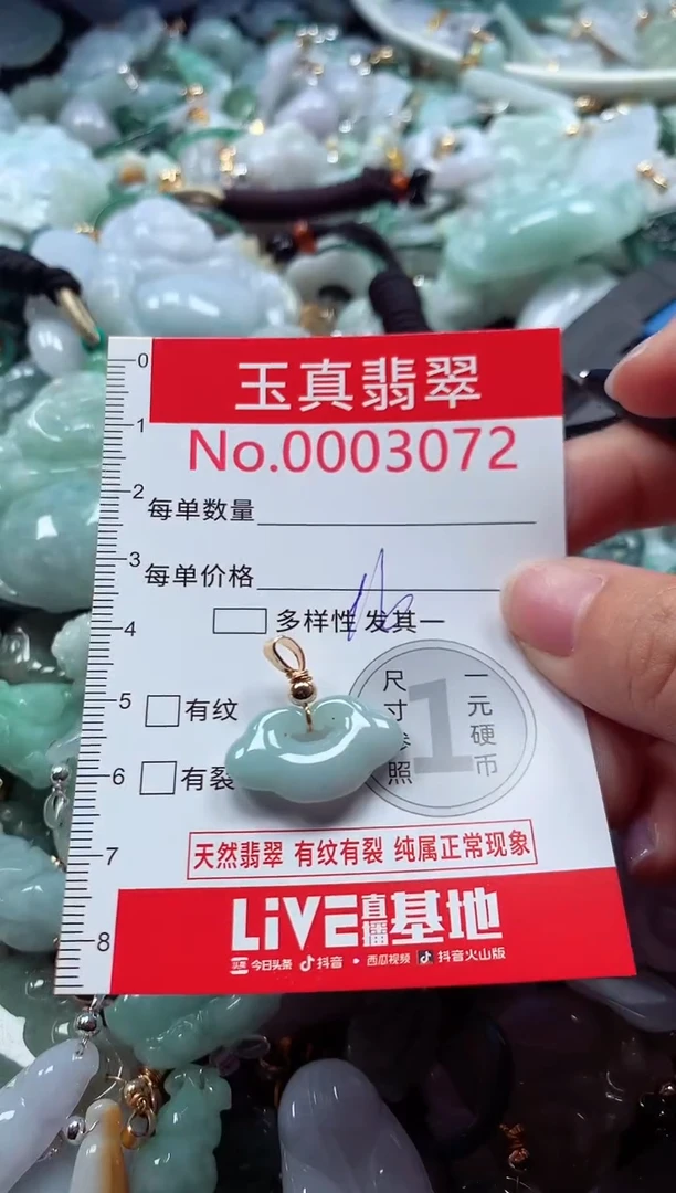 吊坠(不含链)未镶嵌翡翠3072