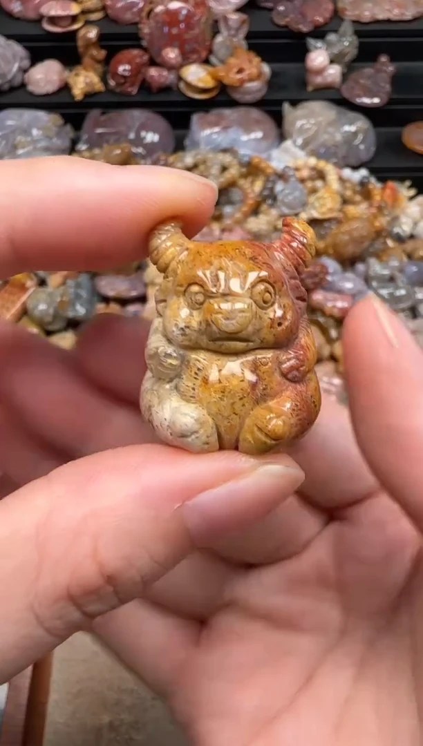 硅化珊瑚（珊瑚玉）未镶嵌颈饰457